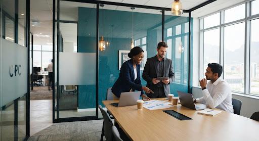 Professional South African office environment